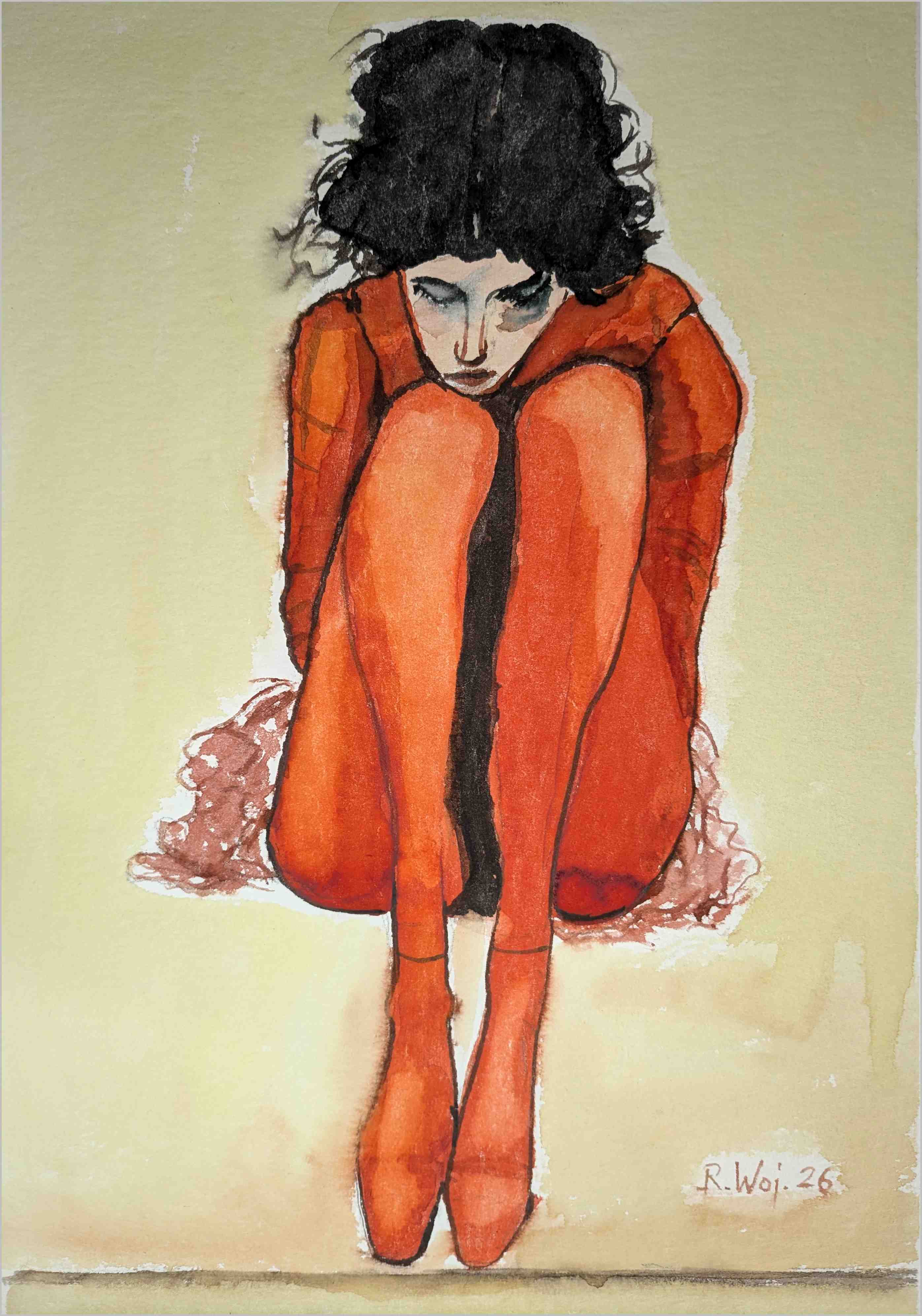   Nachdenkliche Balleteuse